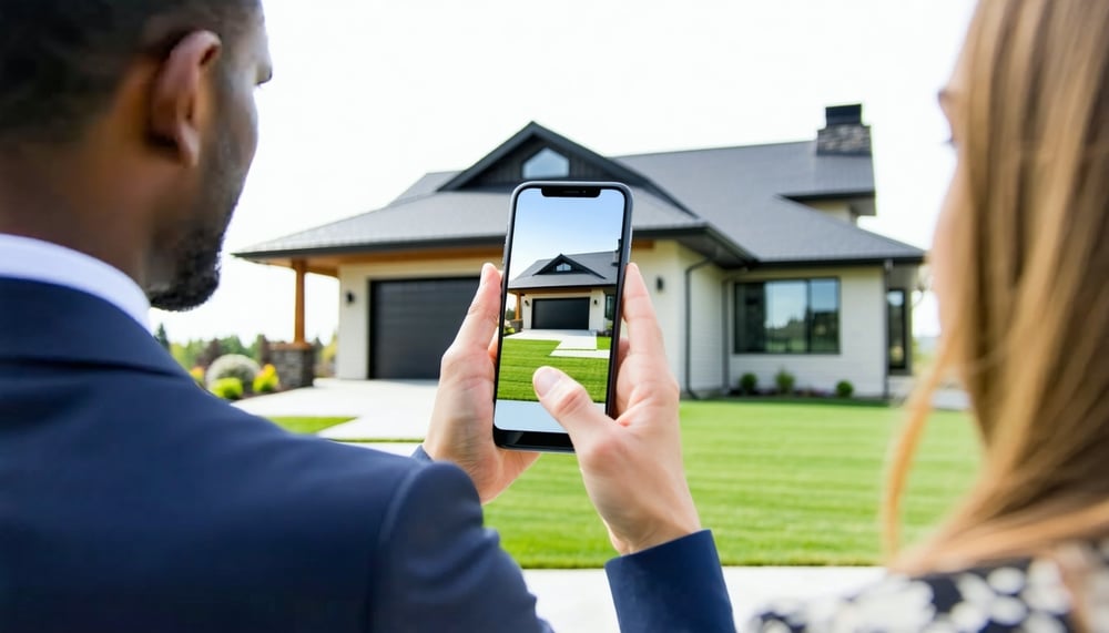 Real estate owners and buyers connecting through a mobile app